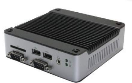 (DMC Taiwan) Mini Box PC EB-3362-B1C2 features RS-232 port x 2, CANbus port x 1, and SATA port x1.