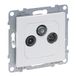 LEGRAND SEANO TV-R-SAT enkele doos, sterbekabeling HD-TV, demping: 1,5 dB, kleur: ultrawit, 765167