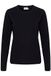 KAFFE Kaffe T-shirt en jersey à manches longues pour femme - Col rond - Coupe droite - Longueur hanches T-shirt Femme
