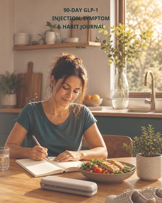 90-Day Libri GmbH 90-Day GLP-1 Injection, Symptom & Habit Journal