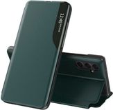 Techsuit Hoesje geschikt voor Samsung Galaxy S24 Plus - eFold Book Case - Donkergroen