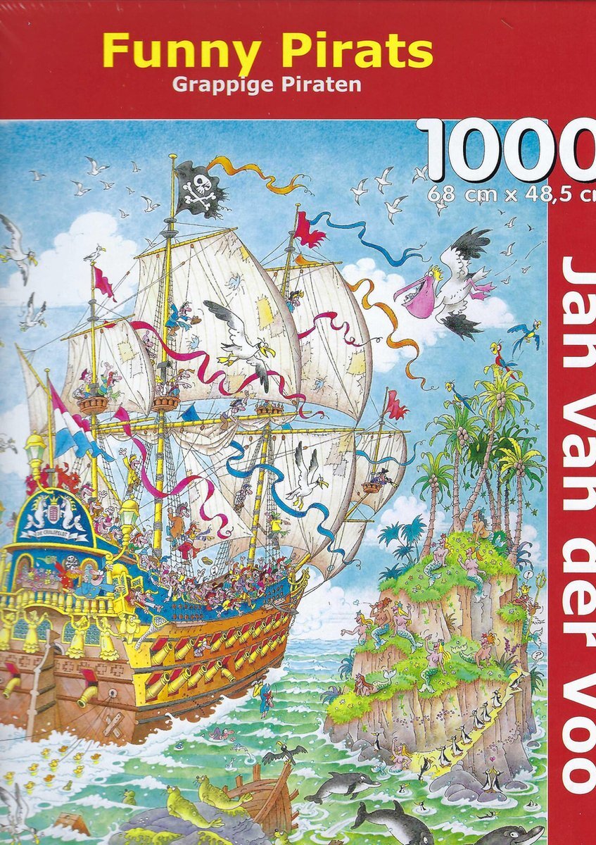 Puzzelman Legpuzzel Grappige piraten / funny pirates (puzzel 1000 stukjes)