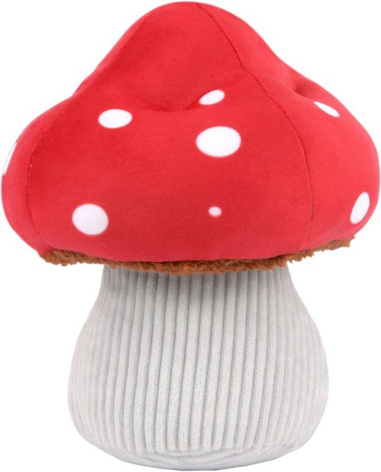 P.L.A.Y. Pet Blooming Buddies - Mutt Mushroom Knuffel Hond Wit,Bruin,Rood Pluche