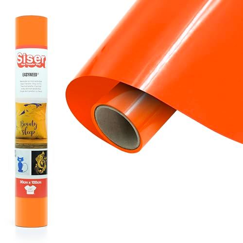 Siser EasyWeed, oranje, 30 cm x 1 m, transfer-vinyl om op te strijken