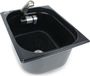 Évier en inox + robinet, adapté pour camping-cars, caravanes et véhicules tels que Volkswagen T4, T5, T6 et Mercedes-Benz Vito