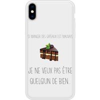 Apple Siliconen hoesjes compatibel met iPhone X, iPhone XS Eating Cakes