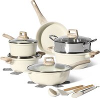 JUST PERFECTO HOUSEHOLD APPLIANCES 15-Delige Pannenset Inductie - Beige - PFAS vrij - Koudgrepen