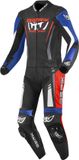 Berik Absolute GP2 Tweedelig motorfiets lederen pak - Zwart/blauw/wit/rood - Maat 48