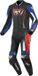 Berik Absolute GP2 Tweedelig motorfiets lederen pak - Zwart/blauw/wit/rood - Maat 48