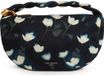 Ted Baker Isli Satin Statement Hardware Printed Hobo Bag Navy