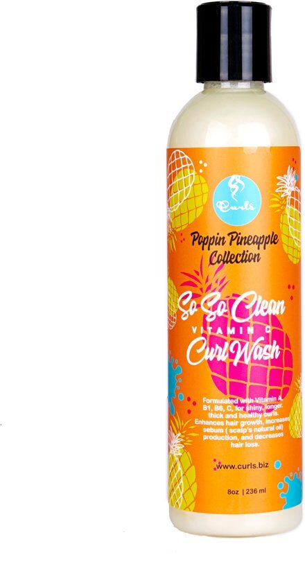 Curls - Poppin Pineapple - So So Clean Vitamine C - Curl Wash - 236ml