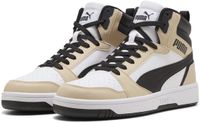PUMA Rebound v6 Unisex Sneakers - Toasted Almond-PUMA Black-PUMA White