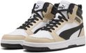 PUMA Rebound v6 Unisex Sneakers - Toasted Almond-PUMA Black-PUMA White