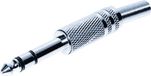 Tru Components 1559779 Jackplug 6.35 mm Stekker, droit Nombre de pôles : 3 Stéréo Argent 1 pièce(s)