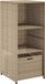 vidaXL Tuinkast - 50x55x115 cm - Poly Rattan - Beige