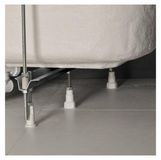 RAVAK Pieds de baignoire, adapté aux baignoires avec un angle d'inclinaison de 10°, chrome, modèle CY81000000