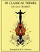 Independently Published 20 Thèmes Classiques pour Trompette Solo Broché
