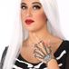 Bol Gants Femme Gris Glitter Métal Gants sans doigts