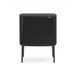 Brabantia Poubelle rectangulaire en acier de 34 L - Noir