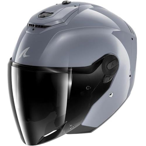 Shark Rs Jet Carbon Dark Shadow Open Helm Gun Silver M