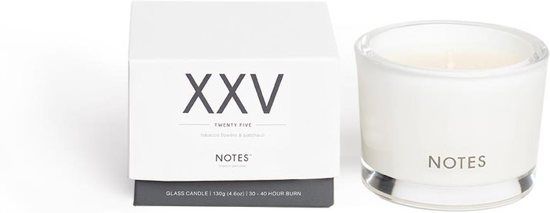 NOTES interior perfume Notes Candle Small XXV - Twenty Five - Wit, Antraciet