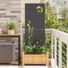 Jardin Pare-vue Noir 50 x 140 cm Acier laminé à froid