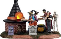 Lemax Spooky Town - Zelda's Black Hat Pizzeria - Met Licht