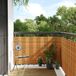 vidaXL Balkonscherm 400x80 cm poly rattan lichtbruin