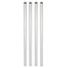 Wagner meubelpoot/tafelpoot/meubelvoet TENO - starterset-4-delig - Ø 30 x 700 mm, incl. QuickClick glijder, schroefplaat en bevestigingsmateriaal, staal gepoedercoat aluminium zilver - 12127204