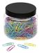 Wedo 901 24450079 paperclips Nylon 27 mm, 500 stuks, diverse kleuren