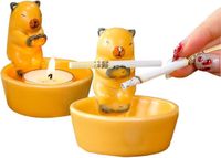 Merkloos Allecto Premium - Kaarshouder Keramiek Theelichthouder Otter Design
