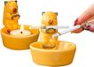Merkloos Allecto Premium - Kaarshouder Keramiek Theelichthouder Otter Design