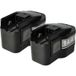 Vhbw - 2x Batterie Compatible Avec Milwaukee Psm 14.4 Power Plus Outil Électrique (1500 Mah, Nimh, 14,4 V)