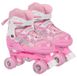 Merkloos Verstelbare Roller Skates - Dubbele Rij - Blauw/Zwart/Pink/Rood
