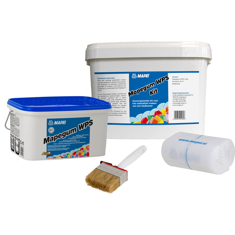 Mapei Mapei Mapegum WPS douche kit 3-delig