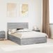 vidaXL Bedframe met lade Grijs Sonoma 160 x 200 cm Bewerkt hout