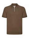 Casual Friday Heren Poloshirt Polokraag Korte Mouw Normale Pasvorm Modieus Bruin L