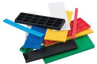 Roto Gluske Beglazingsblokjes 100 x 30 x 3 mm - Rood - Set van 1000 stuks