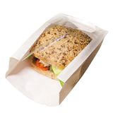 Garcia de Pou Pack Delicatessen Tas met Raam 50 Gsm en 15 PP in Doos, 14(9+5) x 17 cm, Kraft, Wit, 14 x 30 x 17 cm