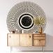 Autocollant Mural Rond - Design - Diamètre 60 cm - Adhésif Mat