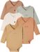 Vertbaudet Set van 5 body's Basics met opening voor pasgeborenen