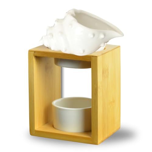 Zen'Aroma Shell Geurbrander - Bamboe en Keramiek