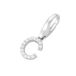 Giorgio Martello Milano Giorgio Martello Zilveren Bedel met stenen | Letter C | Gerhodineerd zilver 925