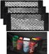 TOVBMUP Sacs en maille extensible - Sacs filet de coffre - Filet de chargement extensible - Bords élastiques maintenant la charge fermement - Filet de rangement universel pour voiture - Convient aux voitures GM, SUV - 4 pièces - 40x25cm