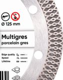 Distar PRO DIAMANT disque de coupe céramique 1A1R 125 MULTIGRES