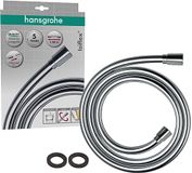 hansgrohe Isiflex - universele Doucheslang 1,60 m, met bescherming tegen verdraaien, flexibele doucheslang met anti-knikbescherming, incl. afdichtringen, chroom, 28276000