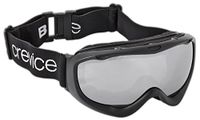 Black Crevice Skibril met dubbele spiegel, skibril, onbreekbaar, skibril voor dames en heren, anti-condens-coating en uv-bescherming 400, in grootte verstelbaar