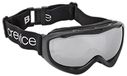 Black Crevice Skibril met dubbele spiegel, skibril, onbreekbaar, skibril voor dames en heren, anti-condens-coating en uv-bescherming 400, in grootte verstelbaar