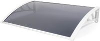 Merkloos / Sans marque Wan GmbH Witte Getinte Deurluifel - Bescherming en Stijl - 1 Stuk - 97 x 62 x 6 cm