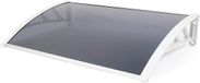 Merkloos / Sans marque Wan GmbH Witte Getinte Deurluifel - Bescherming en Stijl - 1 Stuk - 97 x 62 x 6 cm
